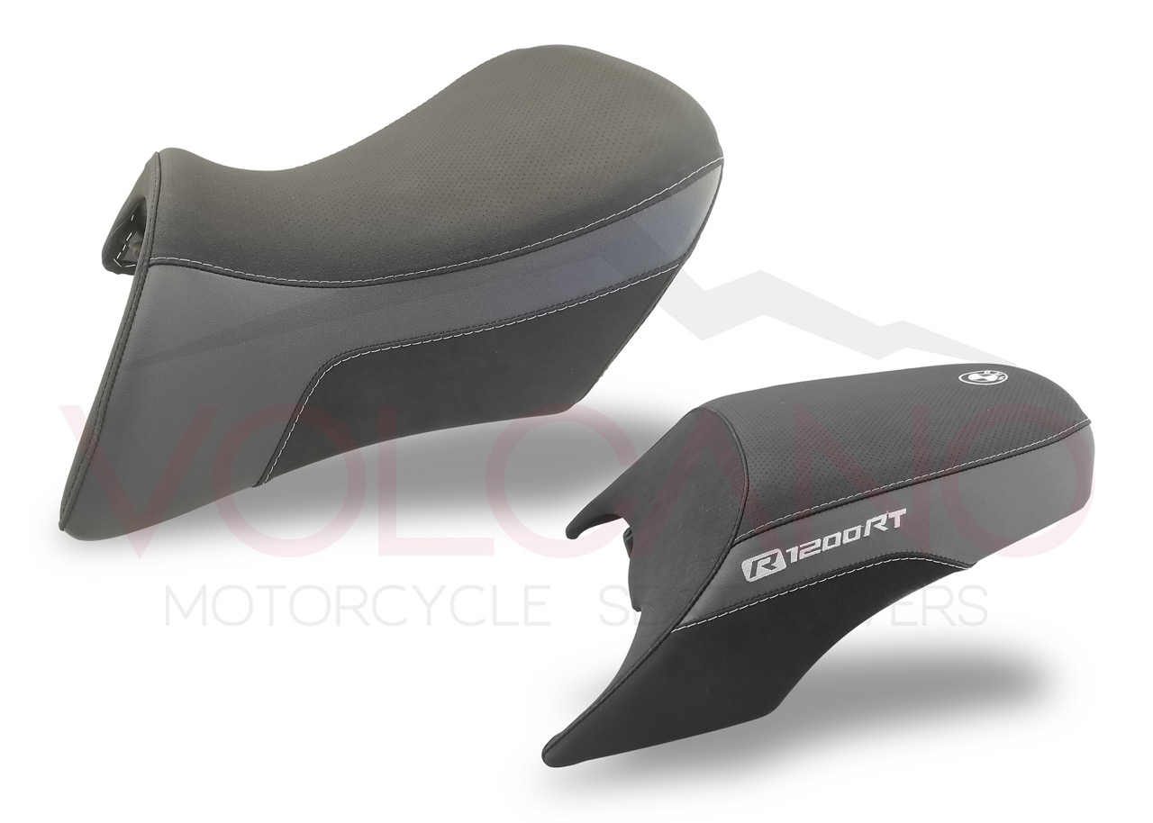 Rivestimento sella nero tecnico antiscivolo per BMW R 1200 RT.