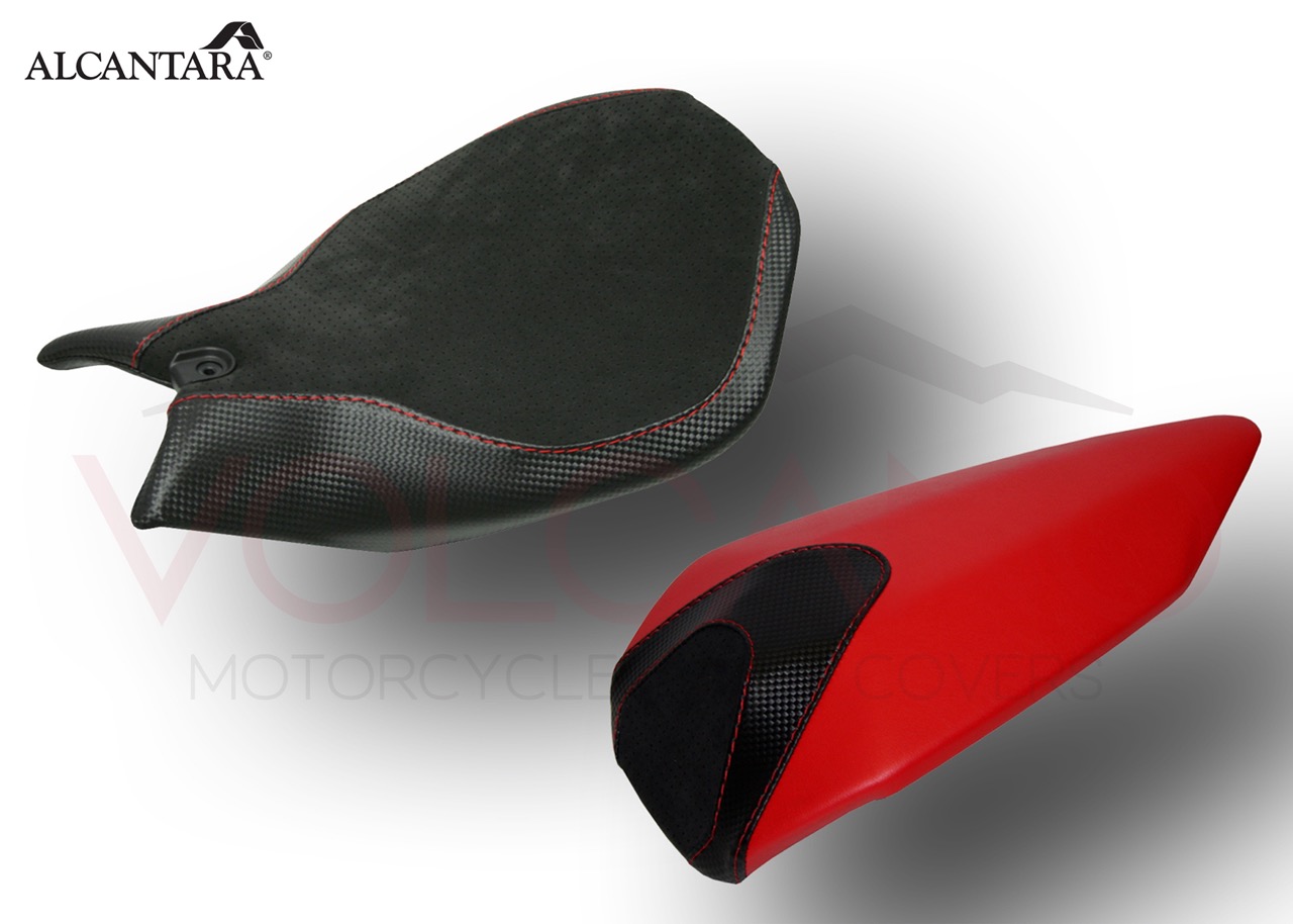899 1199 Seat Cover per Ducati PANIGALE in carbon look e Alcantara