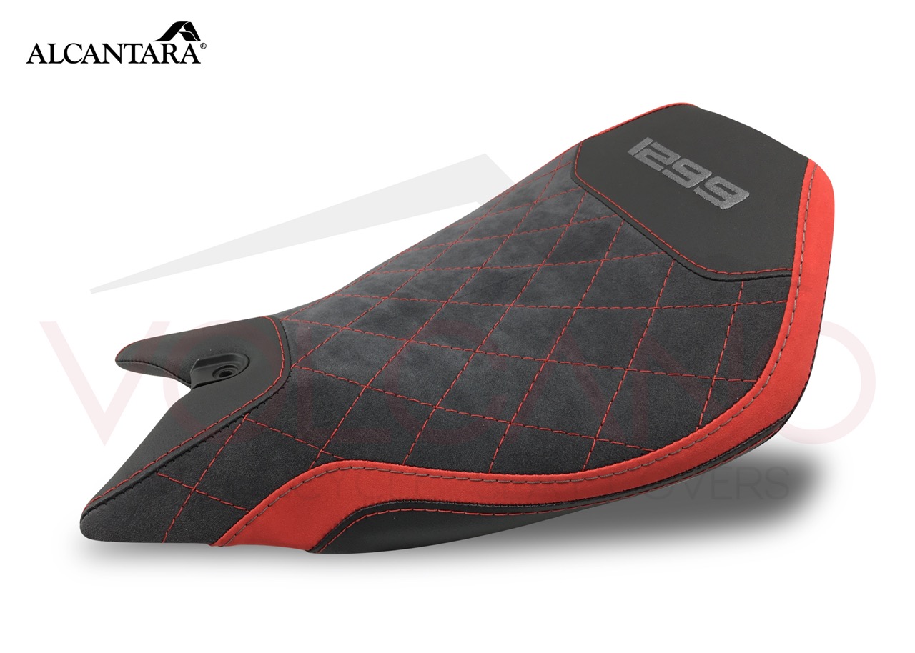 Seat Cover per Ducati PANIGALE ultra grip in Alcantara nera antiscivolo