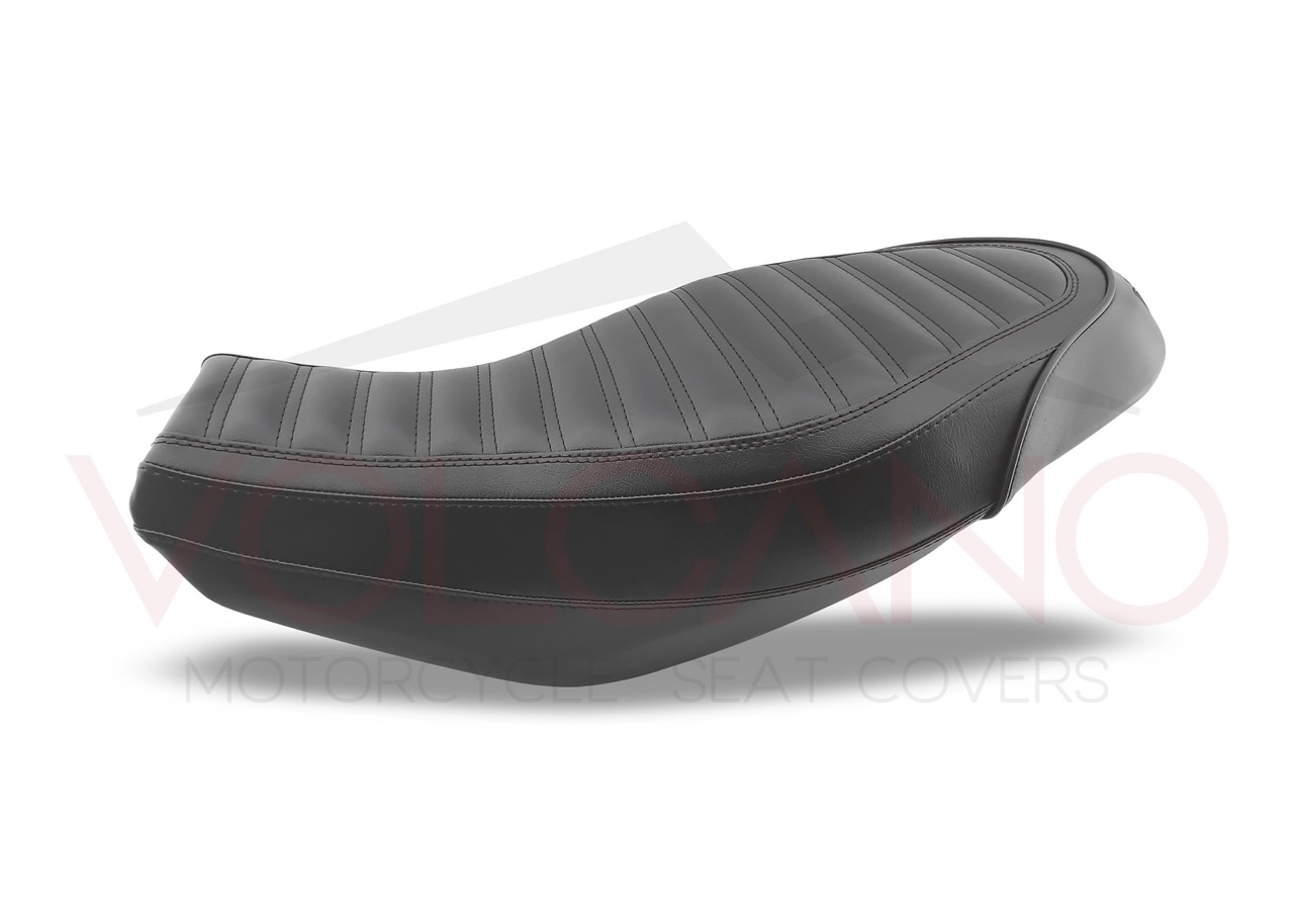 2015-2022 Seat Cover per Ducati SCRAMBLER 1100 nera in similpelle martellata di