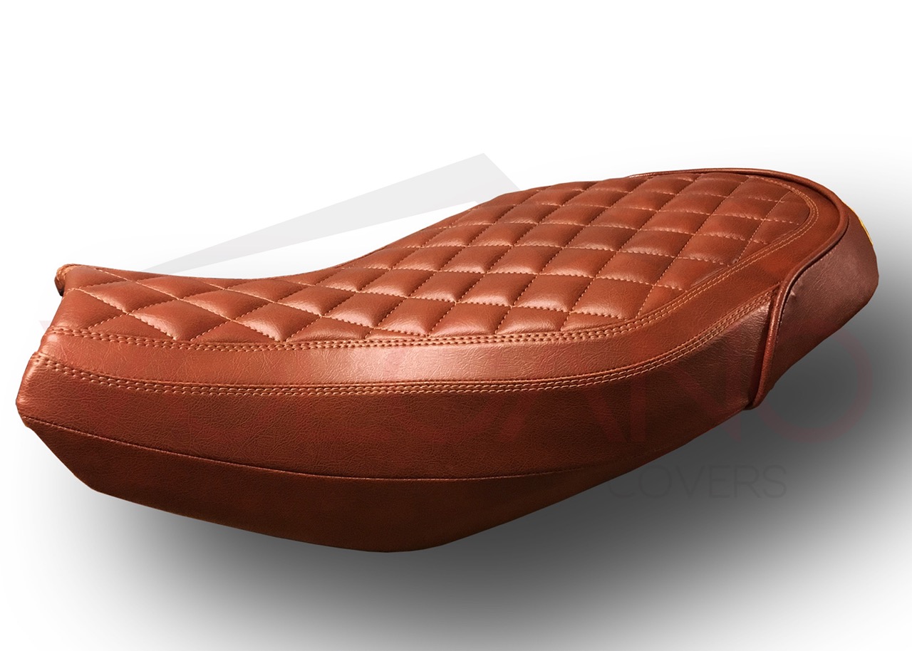 800 2015 2022 Seat Cover per Ducati SCRAMBLER in similpelle cognac con