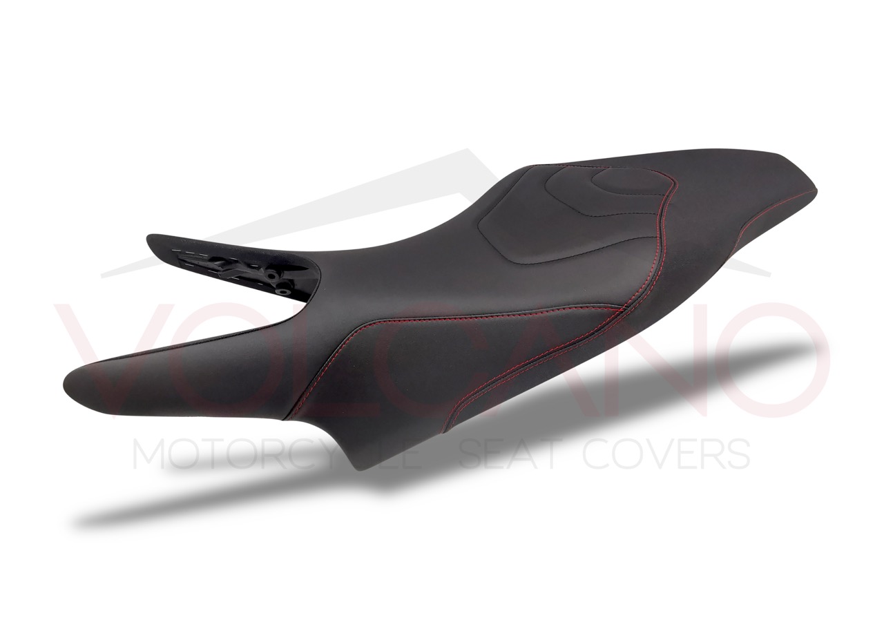 Seat Cover per Honda CROSSRUNNER in similpelle tecnica di colore nero