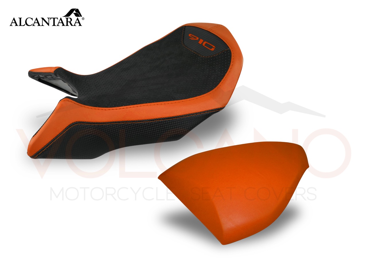 910 Seat Cover per Mv Agusta Brutale con fianchi arancio e seduta