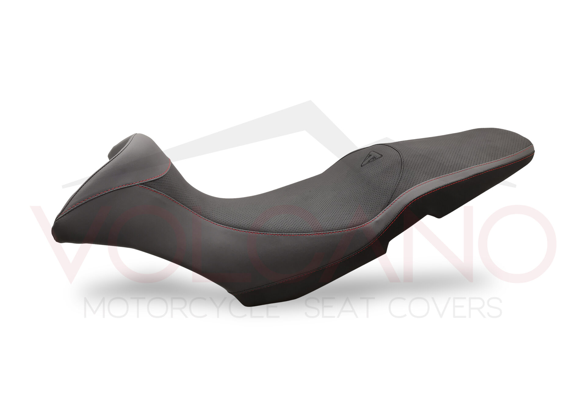 Seat cover tecnica nera con cuciture rosse per Triumph Tiger 1050 Sport