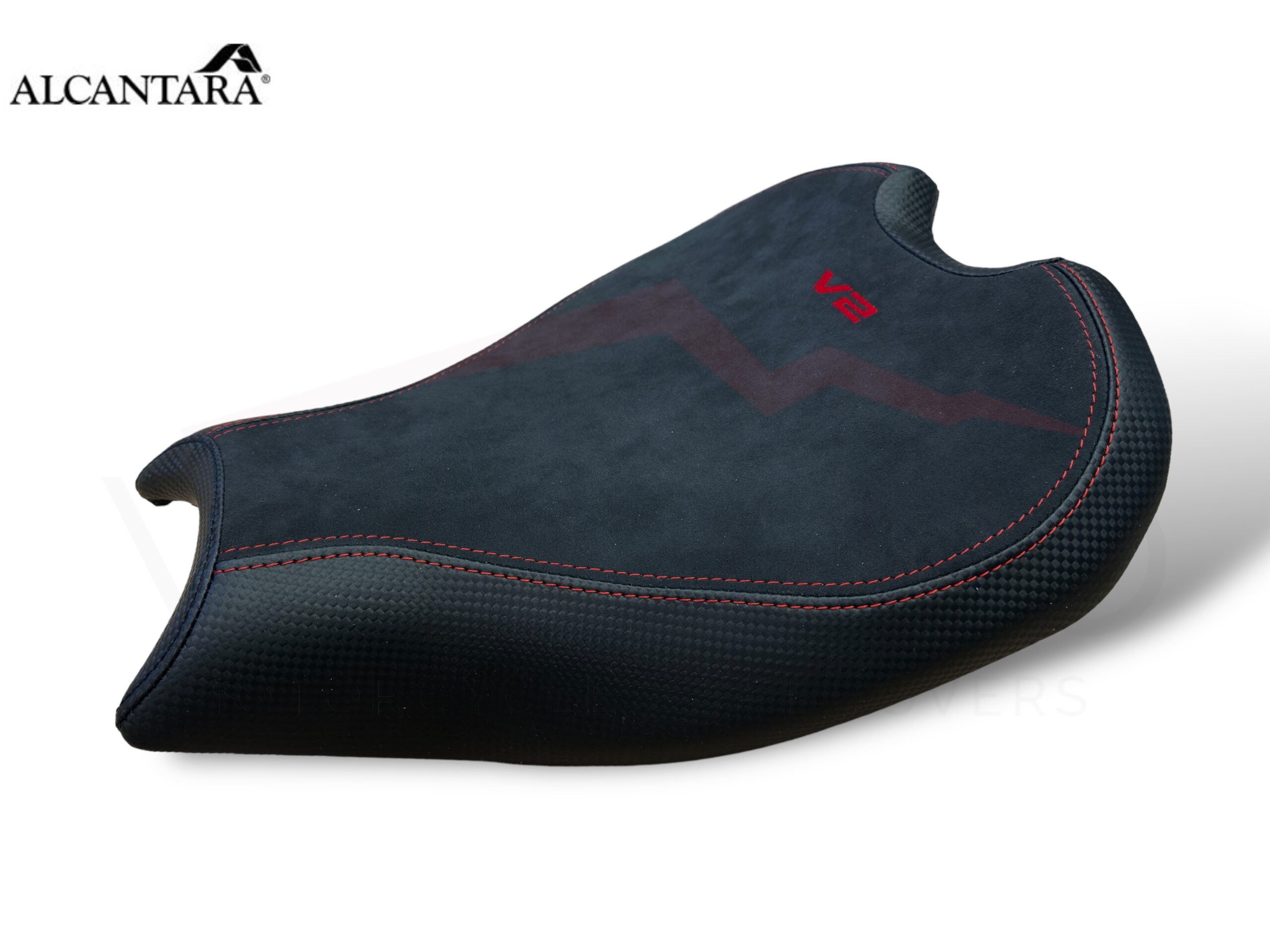 SEAT COVER PER DUCATI PANIGALE V2 955 in carbon look e alcantara