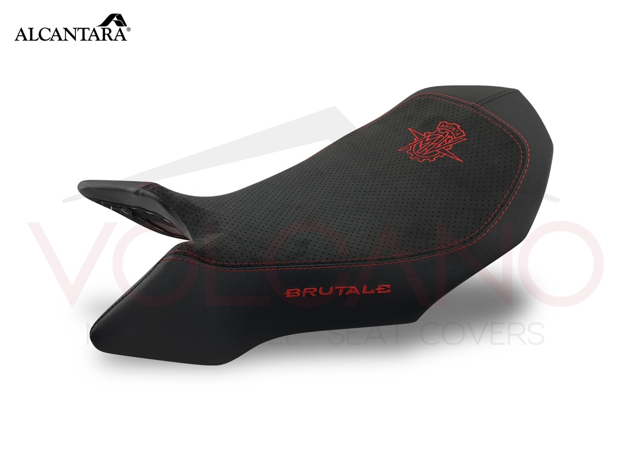 Seat Cover Mv Agusta BRUTALE 1090 in Alcantara con ricami