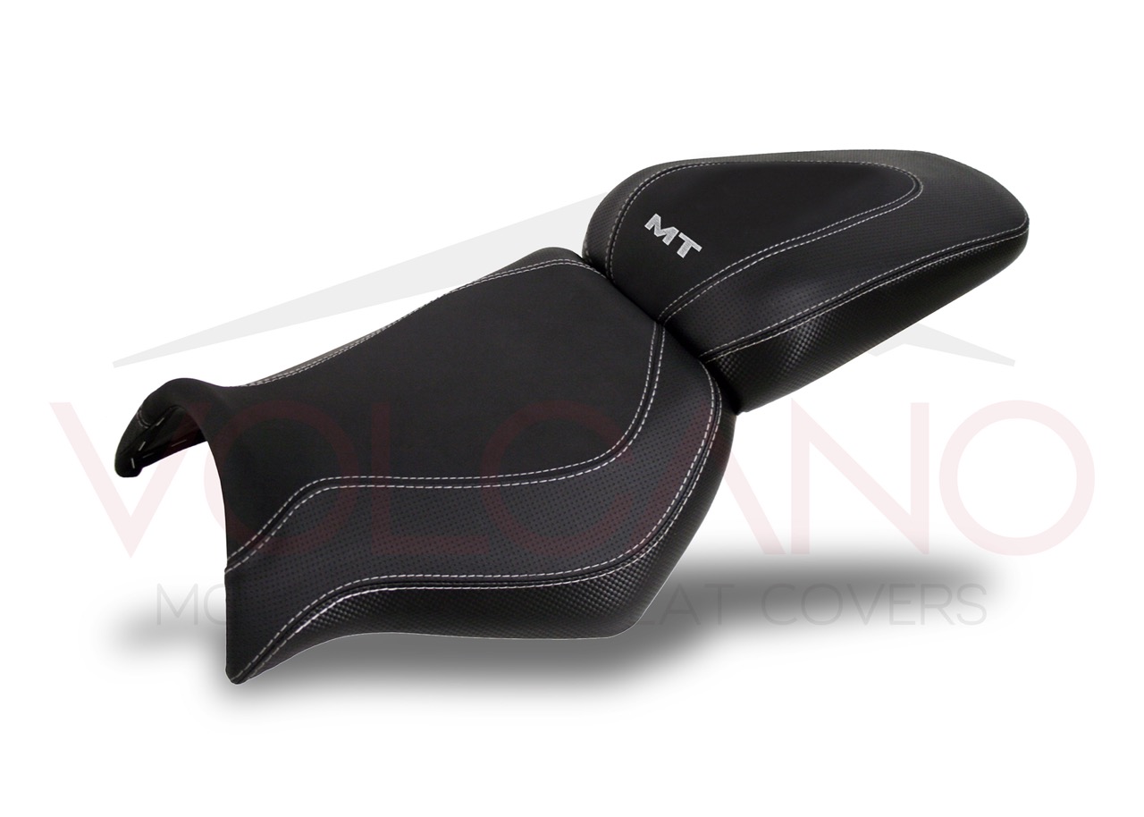 Rivestimento sella artigianale per Yamaha MT 03 effetto perforato