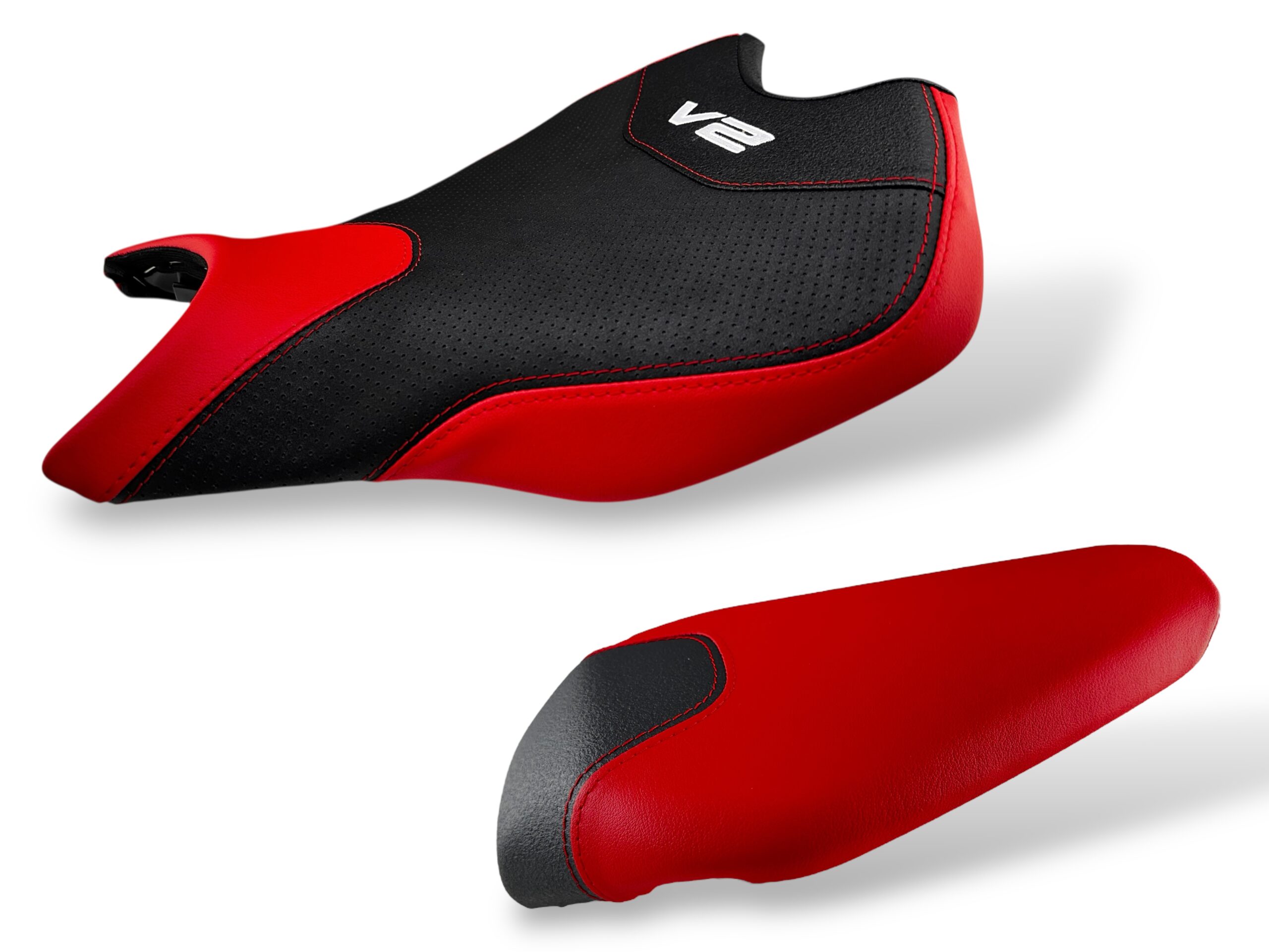 SEAT COVER PER DUCATI PANIGALE V2 rivestimento sella nero tecnico artigianale