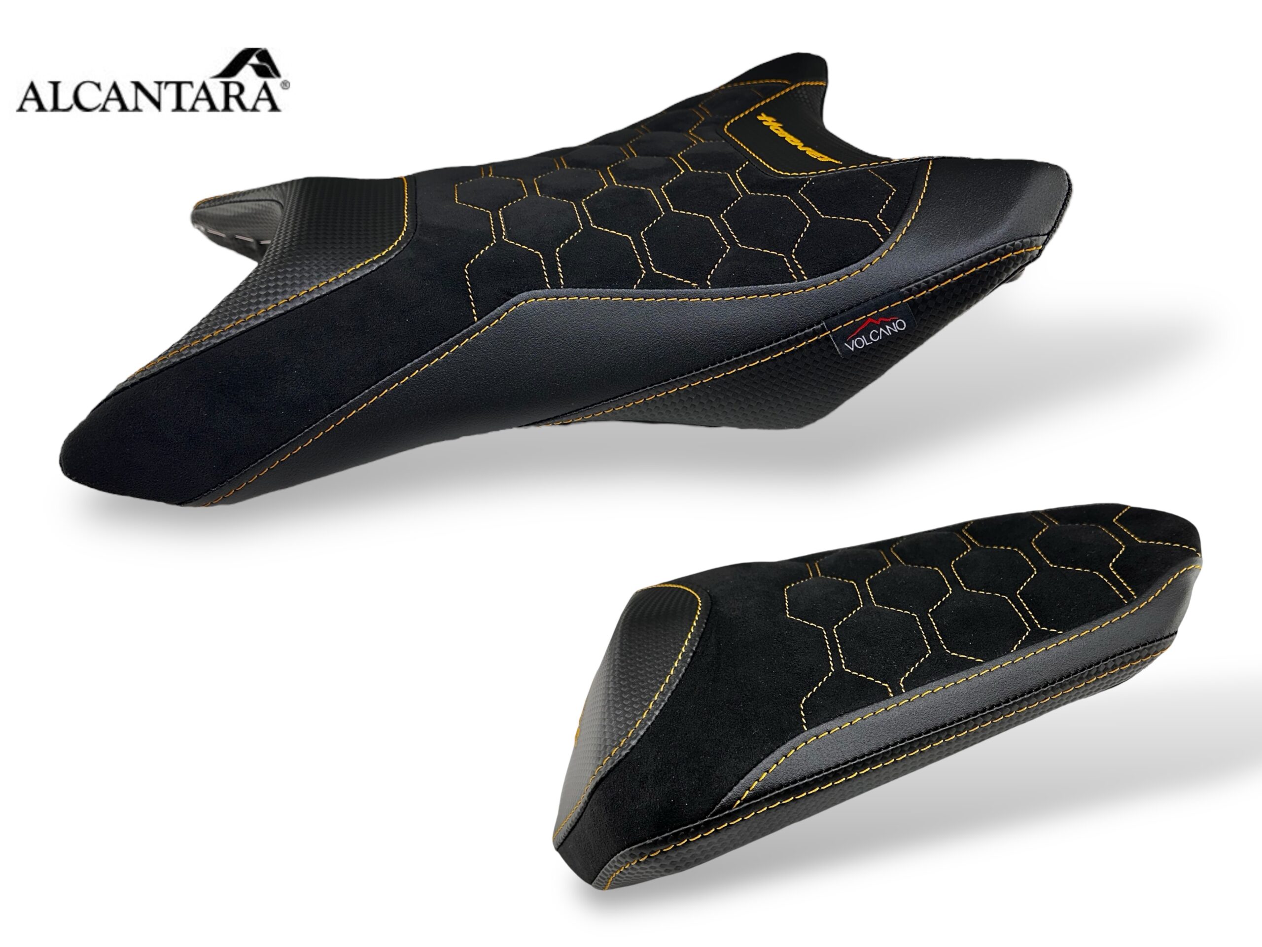 Rivestimento sella artigianale Volcano Industry per moto Honda Hornet 1000 2025-2026.