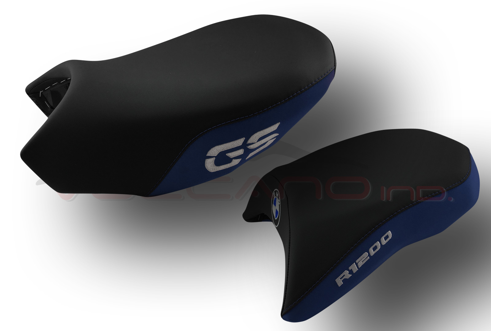 Rivestimento sella artigianale nero per moto BMW R 1200 GS