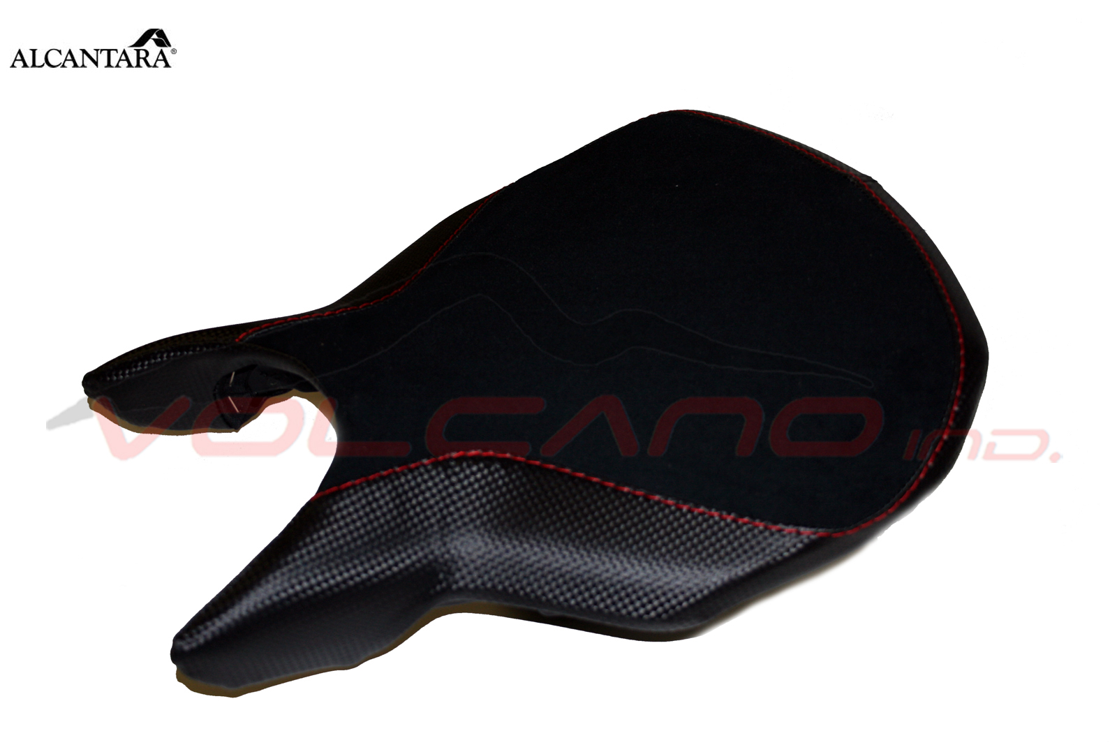 999 2002-2006 Seat Cover per Ducati 749 in Alcantara nera e dettagli